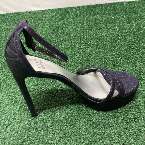 Stuart Weitzman Black and Purple Heels women’s size 6 (OKPM-07-067) - Picture 9 of 13